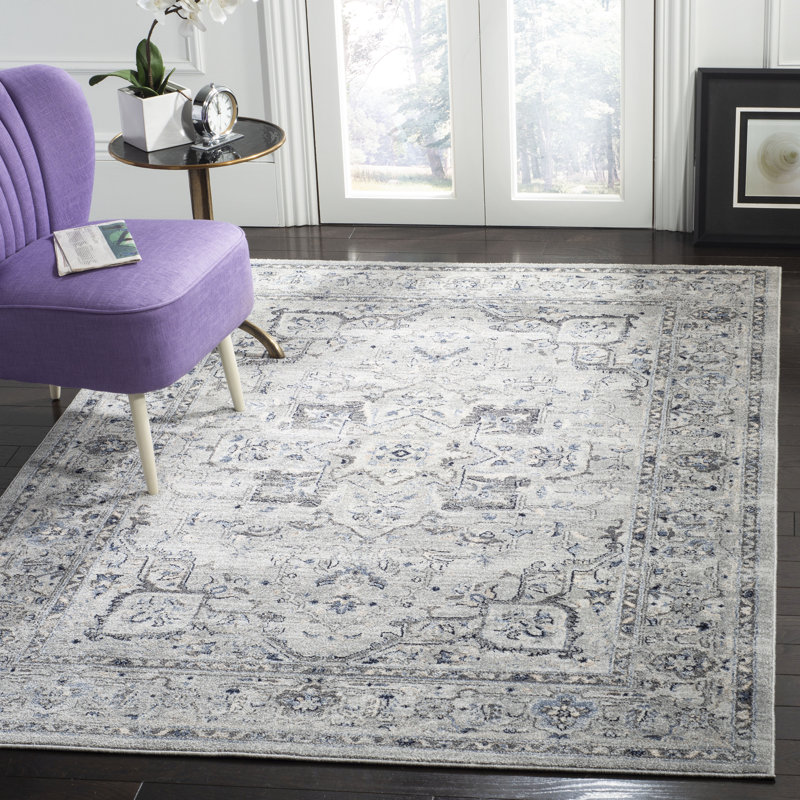 Charlton Home® Jase Oriental Gray/Dark Gray Area Rug & Reviews Wayfair